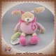 BABYNAT BABY NAT SOS DOUDOU LAPIN MILA MUSICAL FLEUR ROSE VERT