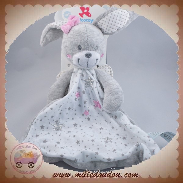 Doudou lapin rose pastel — Griffon