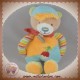 BABYNAT BABY NAT SOS DOUDOU OURS JAUNE BLEU RADIS SIMON HOCHET