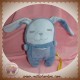 DPAM SOS DOUDOU LAPIN BLEU POCHE RAYE HOCHET