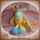 TEX SOS DOUDOU VACHE GIRAFE ORANGE PINCE BRUIT