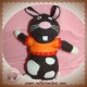 LATITUDE SOS DOUDOU LAPIN NOIR PRUNE ROND PULL ORANGE LAINE