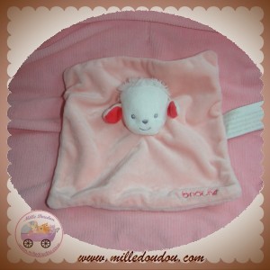 BRIOCHE SOS DOUDOU MOUTON PLAT ROSE CARRE