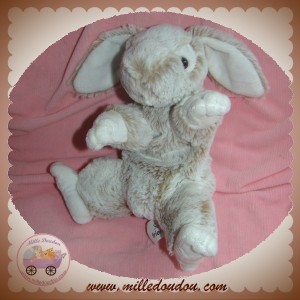 SOFT FRIENDS LGRI SOS DOUDOU LAPIN BLANC REFLET MARRON