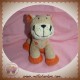 NICOTOY SOS DOUDOU LION TIGRE CHAT BEIGE MARRON ORANGE