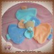 BABYNAT BABY NAT SOS DOUDOU OURS PLAT BLEU ORANGE PETALE FLEUR