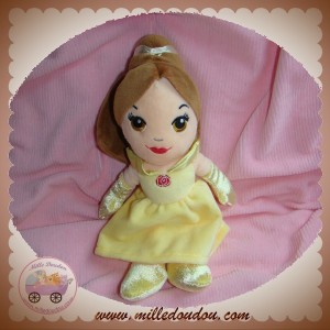 DISNEY SOS DOUDOU POUPEE PRINCESSE LA BELLE ET LA BETE ROBE JAUNE