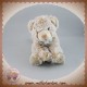 HISTOIRE D'OURS SOS DOUDOU PANTHERE DES NEIGES TIGRE CHINE MARRON BLANC REFLET 15 CM