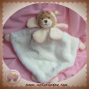 BUKOWSKI SWEDEN SOS DOUDOU OURS MARRON PLAT PLUME BLANC LISERET ROSE COLERETTE FLEUR