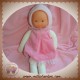 COROLLE SOS DOUDOU POUPEE FILLE NOISETTE BEIGE ROBE ROSE 2004