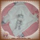 NOUKIE'S SOS DOUDOU VACHE LOLITA PLAT ECRU GRIS ATTACHE TETINE ETIQUETTES