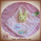 DE GROOTE DE BON MATIN SOS DOUDOU LAPIN JAUNE PLAT ROSE