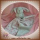 JELLYCAT SOS DOUDOU LAPIN POIL GRIS MOUCHOIR FLEURS
