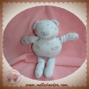 VERTBAUDET SOS DOUDOU OURS BLANC ETOILE NUAGE GRIS TRUFFE BLEU