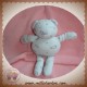 VERTBAUDET SOS DOUDOU OURS BLANC ETOILE NUAGE GRIS TRUFFE BLEU