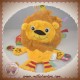 LABEL SOS DOUDOU LION PLAT JAUNE MARRON ETIQUETTES