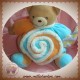 KALOO SOS DOUDOU OURS BOULE ORANGE BLEU SPIRALE LOLLIES