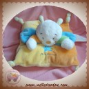 KIMBALOO SOS DOUDOU ABEILLE PAPILLON COUSSIN JAUNE ORANGE ETOILES