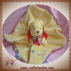 DISNEY SOS DOUDOU WINNIE L'OURSON PLAT JAUNE RAYE