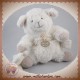 DOUDOU ET COMPAGNIE SOS AGNEAU MOUTON BLANC MOUCHOIR 15 CM