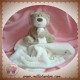 M SOS DOUDOU OURS BEIGE MOUCHOIR BLANC COEUR VERT ROYA BRANDS