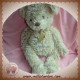 HISTOIRE D'OURS SOS DOUDOU OURS BOUCLETTE BEIGE REFLET MARRON 36 CM
