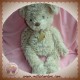 HISTOIRE D'OURS SOS DOUDOU OURS BOUCLETTE BEIGE REFLET MARRON 36 CM