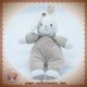 DODIE SOS DOUDOU LAPIN BLANC CORPS BEIGE COEUR ETOILE