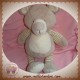 MAXITA SOS DOUDOU OURS BEIGE GRIS RAYE LAINE 37 CM