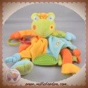 BABYSUN SOS DOUDOU GRENOUILLE LOMOLOS PLAT BLEU ORANGE VERT EVEIL