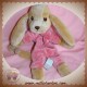 ANIMA SOS DOUDOU CHIEN MARRON PLAT ROSE ANIMADOO