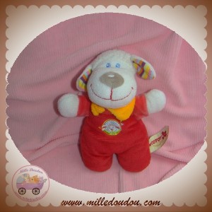 NICOTOY SOS DOUDOU MOUTON ROUGE FOULARD ORANGE