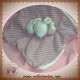 MOULIN ROTY SOS DOUDOU SOURIS BLANCHE PLAT BLANC RAYE MAUVE