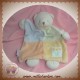 TOYLAND PASITO SOS DOUDOU OURS PLAT BLEU VERT ORANGE FLEURS