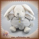 OKAIDI OBAIBI SOS DOUDOU LAPIN BLANC CORPS BOULE GRIS ETOILES