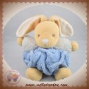 KALOO SOS DOUDOU LAPIN CREME BOULE PLUME BLEU VIOLET