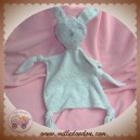 AUCHAN DE GROOTE SOS DOUDOU LAPIN CHIEN PLAT GRIS RAYE NOEUD