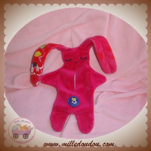 CATIMINI SOS DOUDOU LAPIN PLAT ROSE  FLEUR