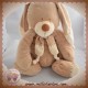 NICOTOY SOS DOUDOU LAPIN BEIGE ECHARPE BOUT ECRU 40 CM