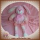 BENGY SOS DOUDOU PELUCHE LAPIN ROSE ECHARPE