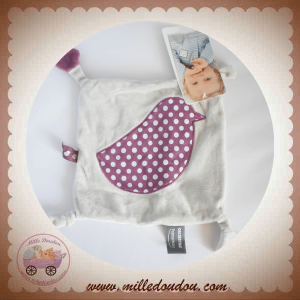 ORCHESTRA SOS DOUDOU CARRE PLAT GRIS OISEAU VIOLET