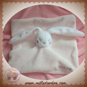 KIMBALOO SOS DOUDOU LAPIN PLAT BLANC ROSE BRIOCHE