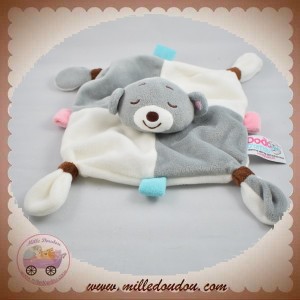 MGM SOS DOUDOU OURS GRIS PLAT BLANC DODO D'AMOUR