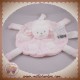 KIMBALOO SOS DOUDOU MOUTON BLANC PLAT ROND ROSE CLAIR NUAGE BRIOCHE