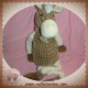 HISTOIRE D'OURS SOS DOUDOU CHEVAL VAGABOND ECRU MARRON 50 CM