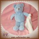 JACADI SOS DOUDOU OURS BLEU MOUCHOIR BLANC