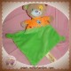 NICOTOY SOS DOUDOU OURS BEIGE PLAT ORANGE VERT OISEAU