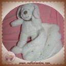 INFLUX SOS DOUDOU CHIEN BLANC MOUCHOIR FOULARD TAUPE