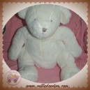 DPAM SOS DOUDOU OURS BLANC BOUCLETTE DU PAREIL AU MEME 40 CM