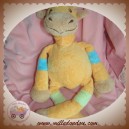 NOUNOURS SOS DOUDOU GIRAFE ORANGE BEIGE BRAS BLEU VERT